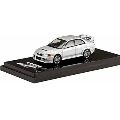 Hobby japan 1/64 mitsubishi lancer gsr evolution 6 cp9a, satellite silver