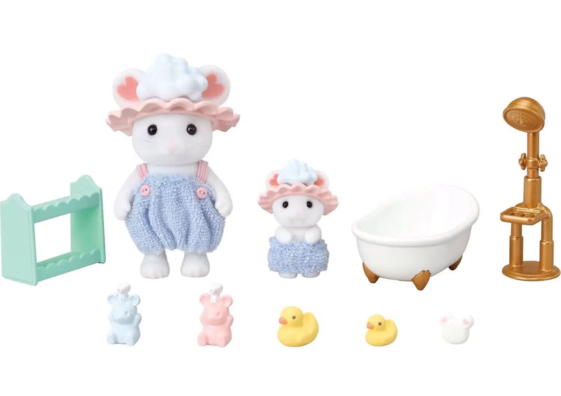 Sylvanian families &ndash; bath time bubble siblings set, , medium-null