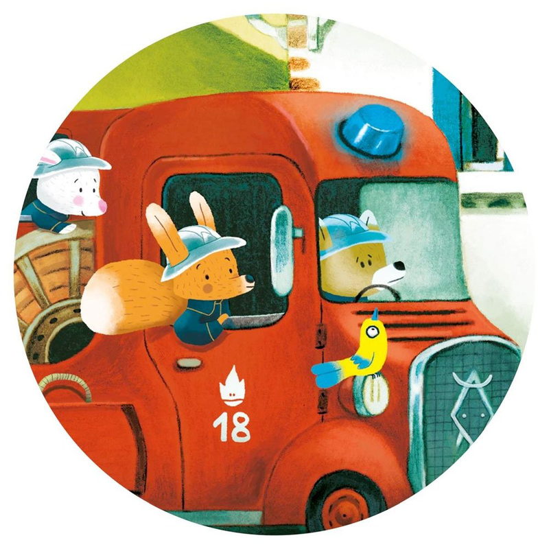 Fire truck puzzle 16pcs, , medium-null