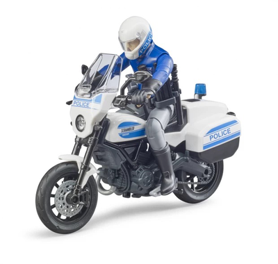 Bruder 62731 bworld scrambler ducati police motorcycle 3y+