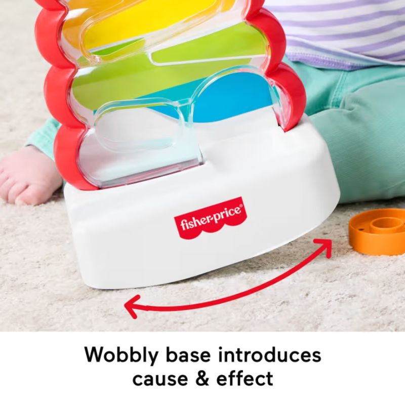 Fisher-price drop through rock-a-stack baby  toddler developmental activity toy jlb81, , medium-null