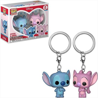 Funko pop! Disney: lilo  stitch lilo  angel keychain 2 pack