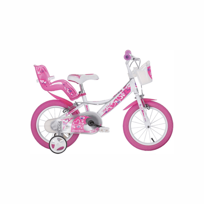 Dino bicycle 164rn-05lh little heart 16" girls caliper, , medium