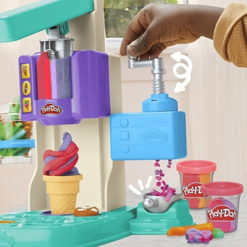 Product image: Play-doh rainbow swirl ice cream playset, , medium-null
