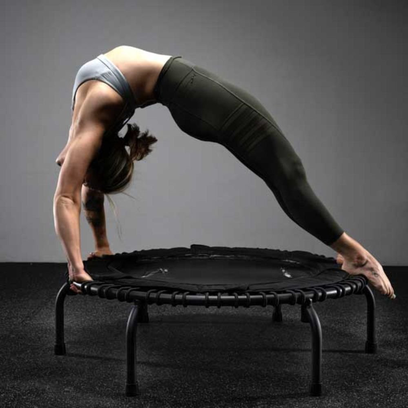 Fitness trampoline 102cm σταθερό μίνι τραμπολίνο εσωτερικής και εξωτερικής άσκησης, , medium-null