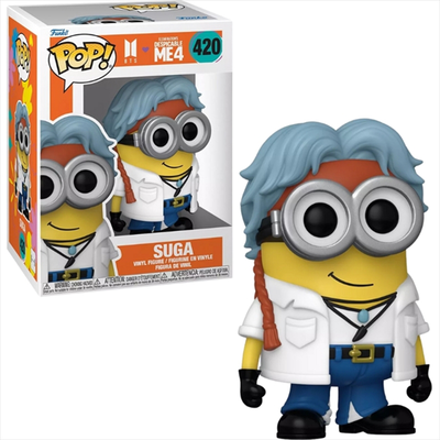 Funko pop! Rocks: despicable me 4 x bts - suga #420 vinyl figure minions, , medium