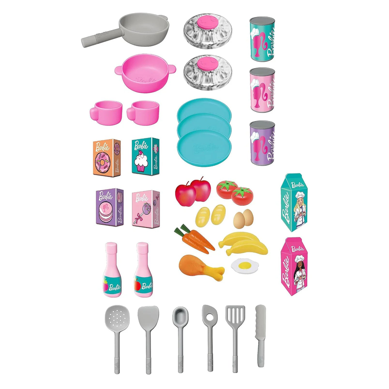 Barbie large kitchen with light and sound, , medium-null