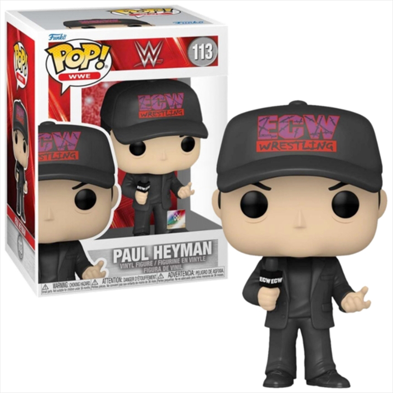 Funko pop! Wwe - paul heyman special edition #113 vinyl figure, , medium-null
