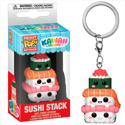 Funko pocket pop!: kawaii foodies - sushi stack vinyl figure keychain,  Funko pocket pop!: kawaii foodies - sushi stack vinyl figure keychain, , medium
