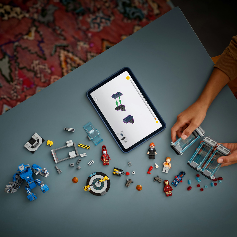 Lego iron man's laboratory: hall of armour 76315 for ages 8+ 379pcs, , medium-null