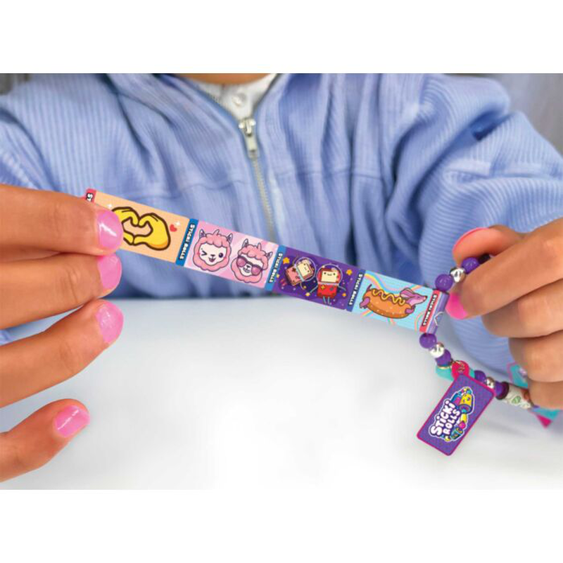 As sticki rolls bracelet & 70 stickers (1pc random selection) 10000 5y+, , medium-null
