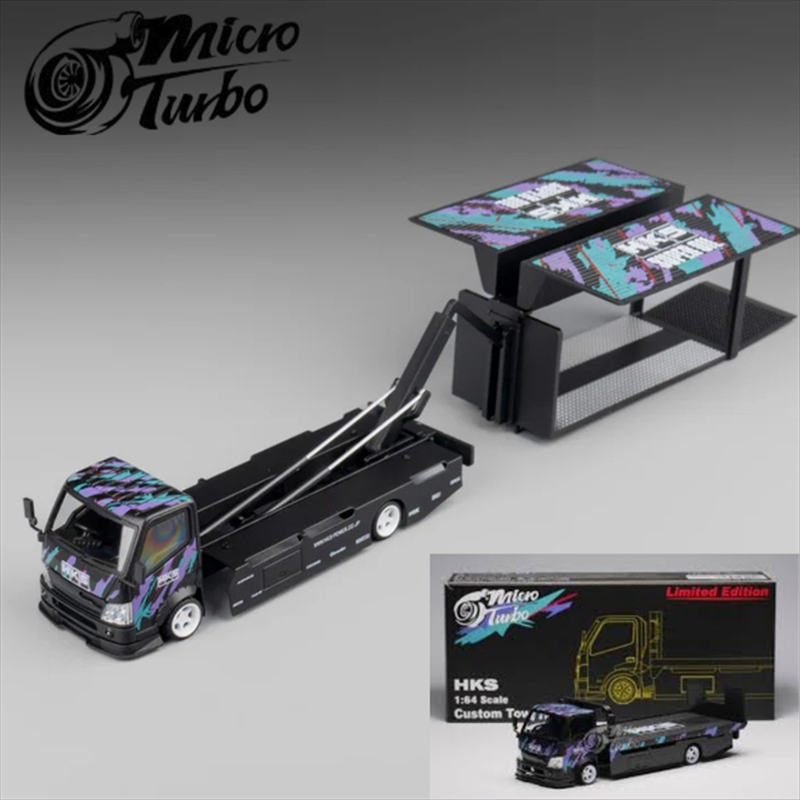 Microturbo  1/64 custom tow truck hks livery, various, , medium-null