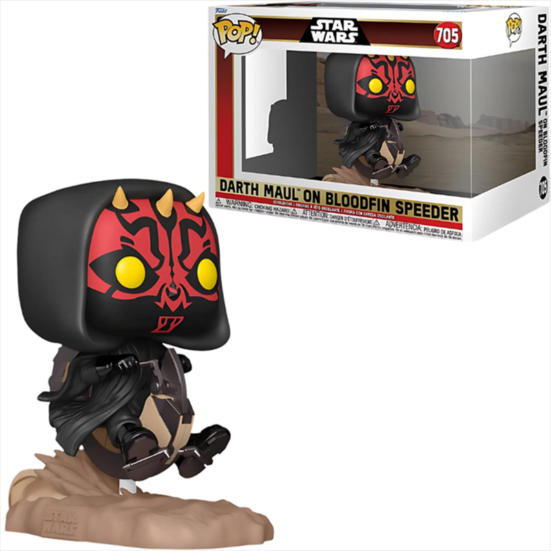 Product image: Funko pop! Rides deluxe: star wars ep1 the phantom menace anniversary - darth maul on bloodfin speed, , medium-null