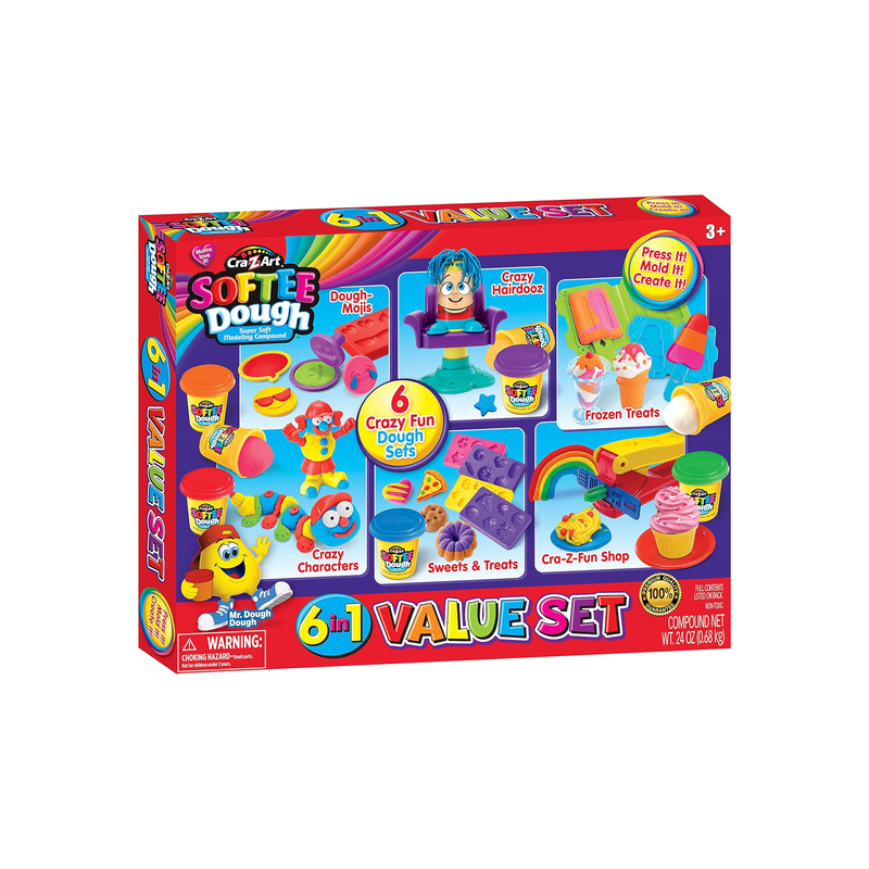 Product image: Cra-z-art softee dough 6 in 1 value set, , medium-null