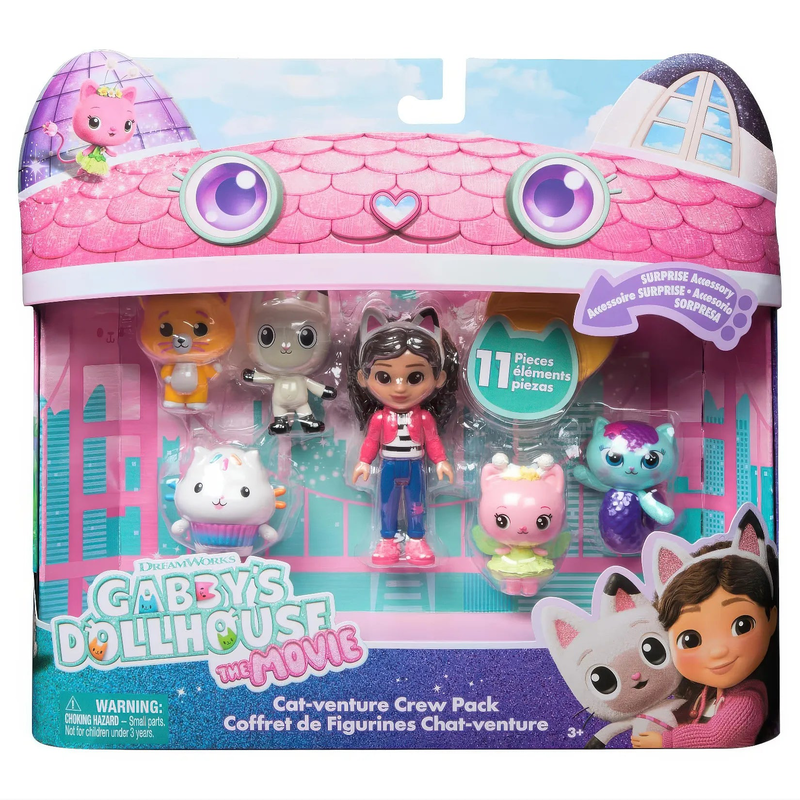 Gabby's dollhouse the movie cat-venture crew pack, , medium-null