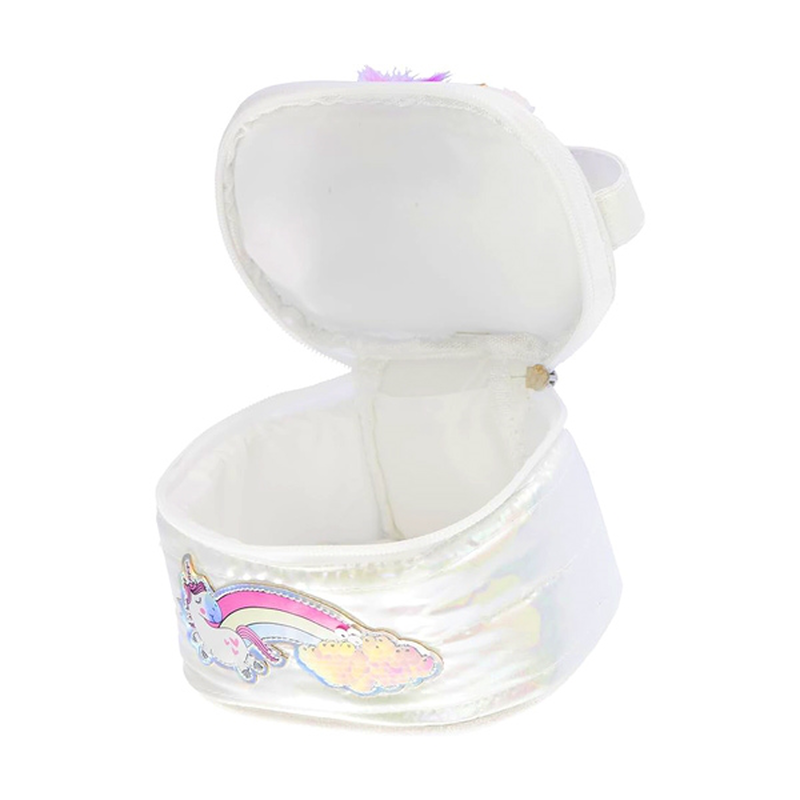 Girabrilla puffer unicorn case bianco perla girabrilla, , medium-null