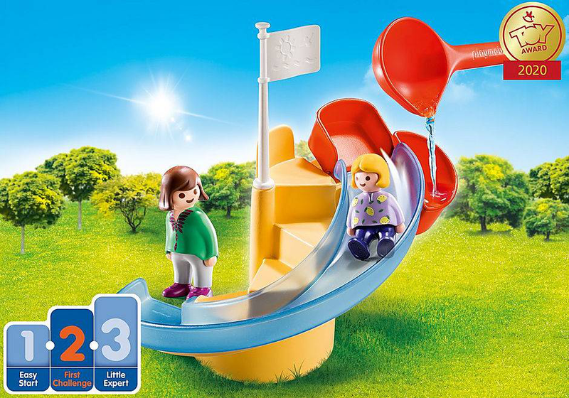 Playmobil 70270 - 1.2.3 aqua water slide, , medium-null