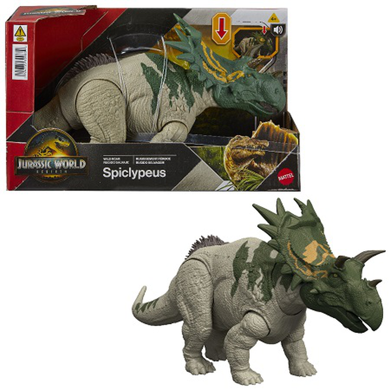 Jurassic world rebirth dinosaur action figures with attack motion & sound for ages 4+ (1 pcs - random selection), , medium-null