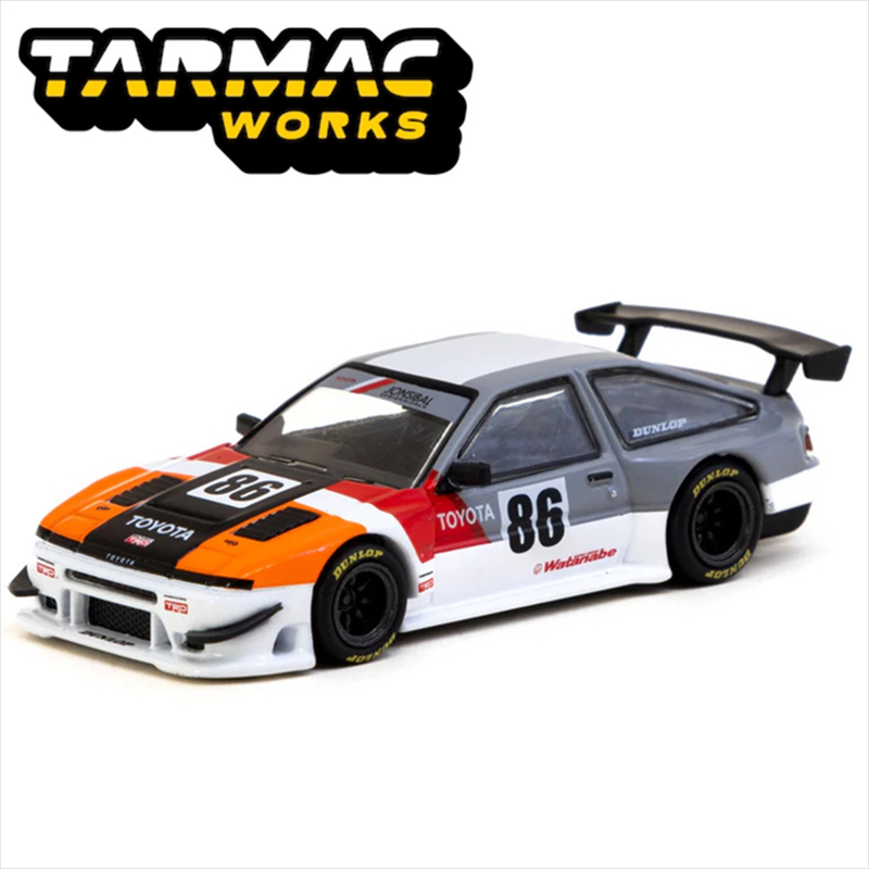 Product image: Tarmac 1/64 toyota sprinter trueno ae86 widebody trd, various, , medium-null
