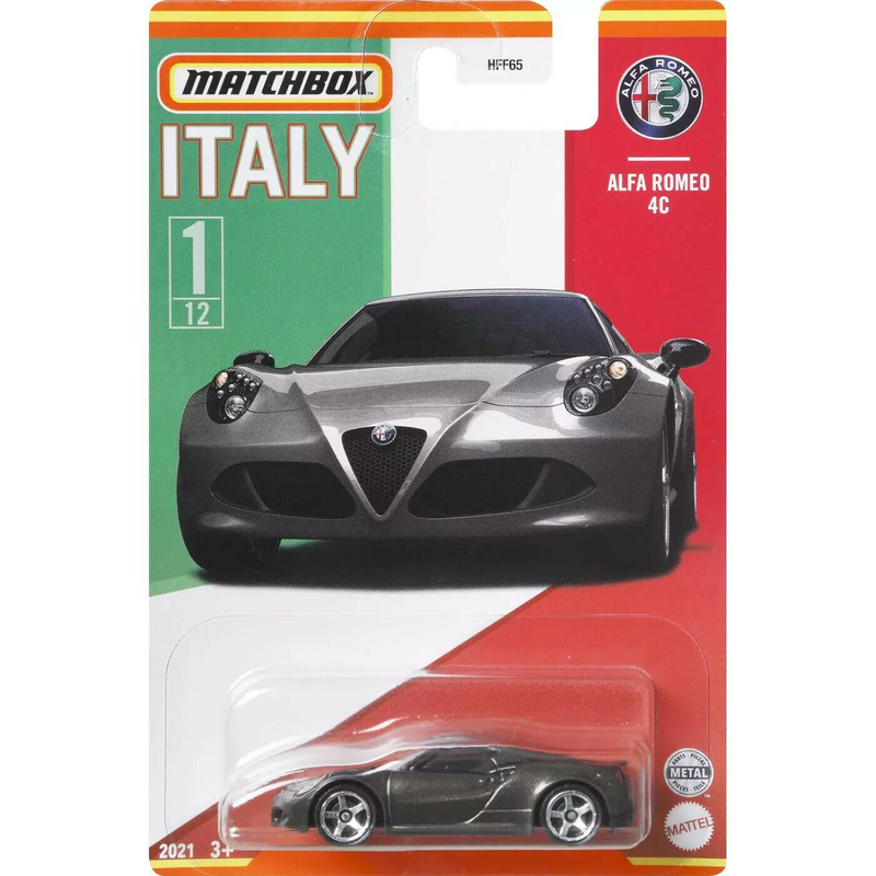 Matchbox | stars of italy | alfa romeo 4c | 1/12 | hff65, , medium-null