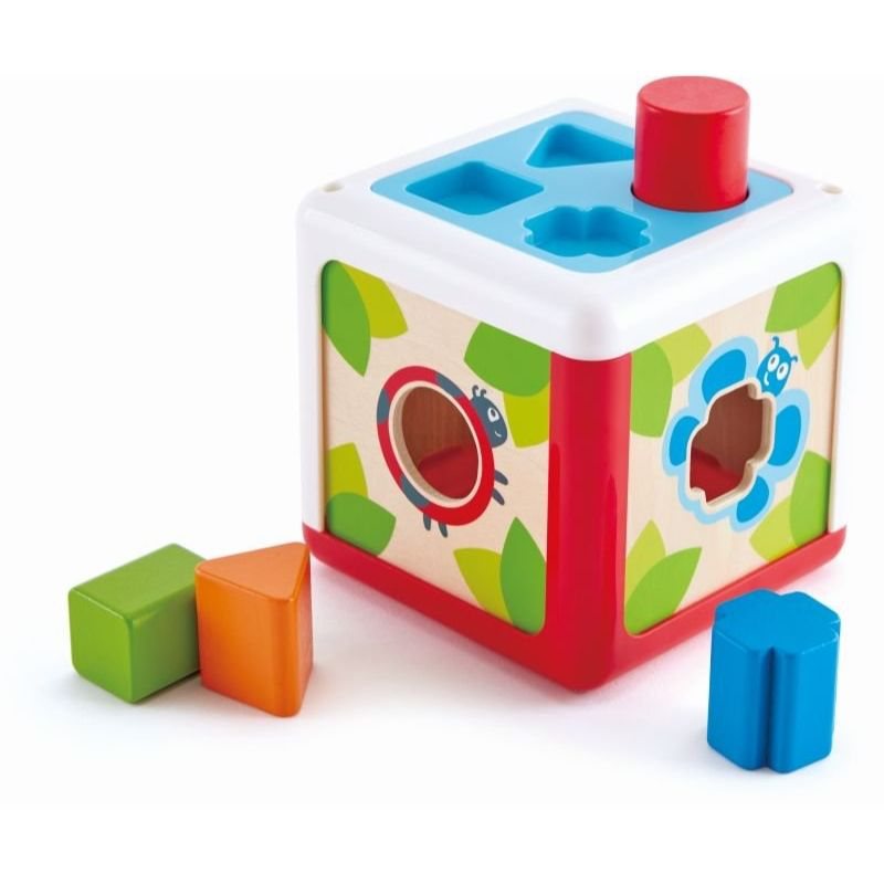Hape early explorer wooden shape sorting box e0507a, , medium-null