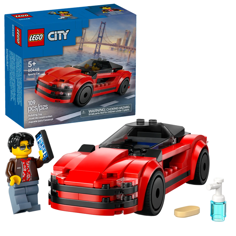 Product image: Lego city 60448 red sports car, , medium-null
