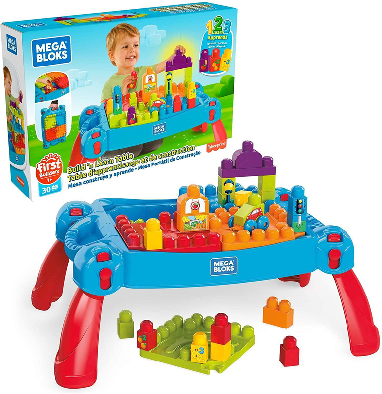 Mega bloks build & learn table classic clearance