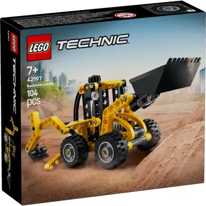 Lego technic backhoe loader 104pcs 7y+ 42197, , medium-null