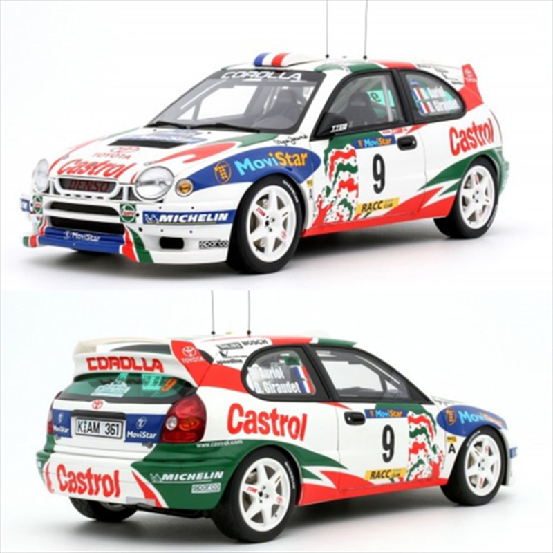 Ottomobile miniatures 1/18 toyota corolla wrc rallye catalunya 1998 resin, , medium-null
