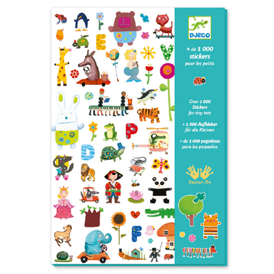 Djeco create with stickers 1000 stickers for little ones, , medium