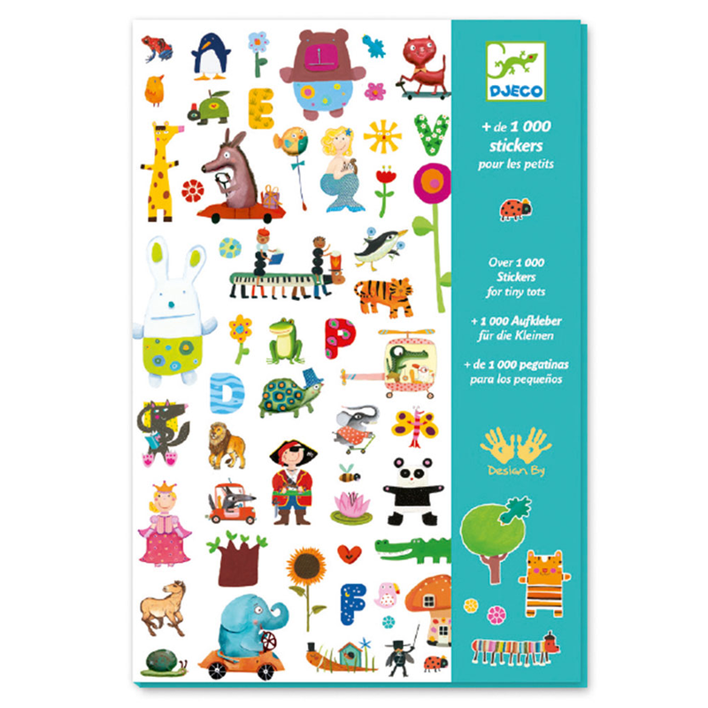 Product image: Djeco create with stickers 1000 stickers for little ones, , medium-null