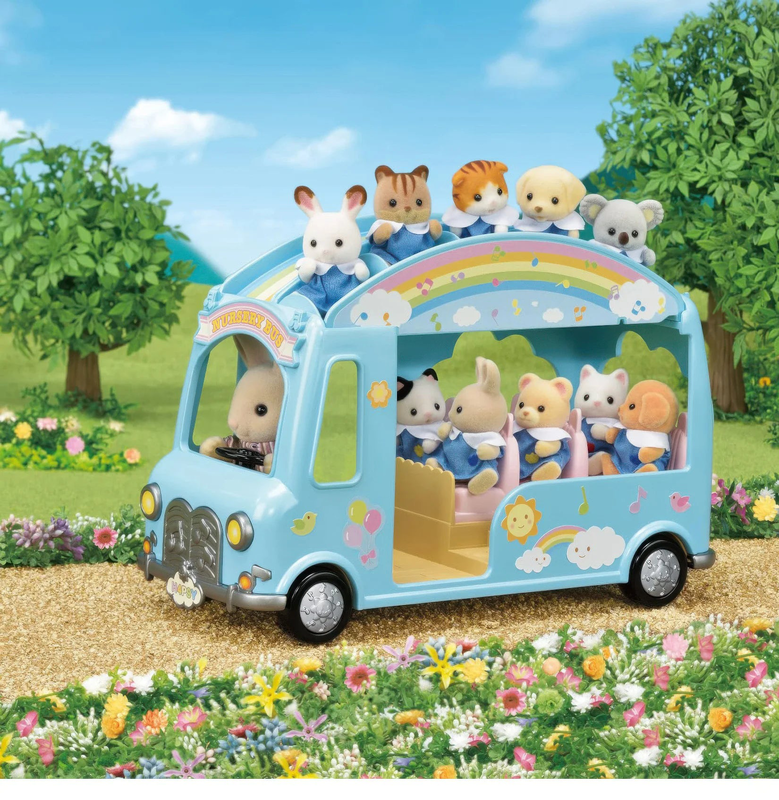 Sylvanian families sunshine nursery bus, , medium-null