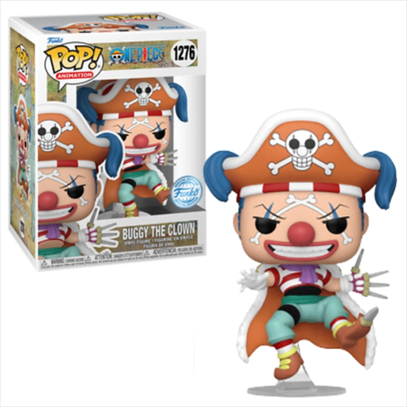 Funko pop! One piece - buggy the clown #1276 figure exclusive, , medium-null