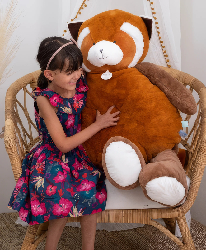 Product image: Doudou et compagnie giant xxl red panda plush toy - 100 cm, , medium-null