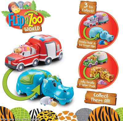 Flipazoo world vehicle and figure set - assortment