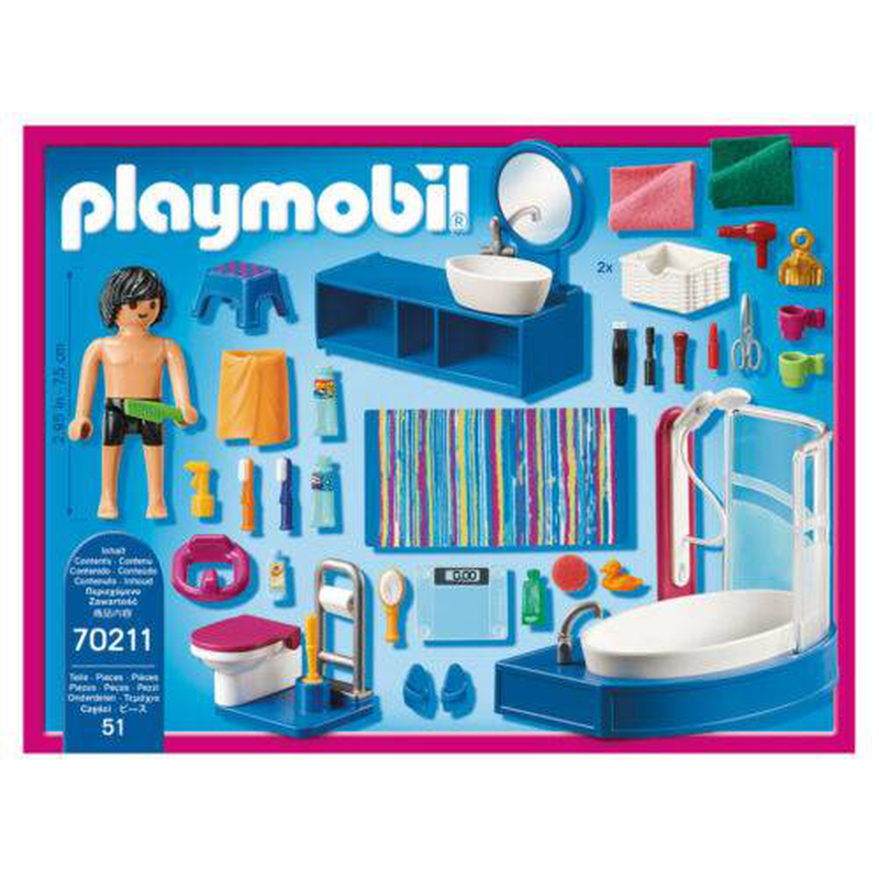 Playmobil 70211 bathroom with tub, , medium image number null