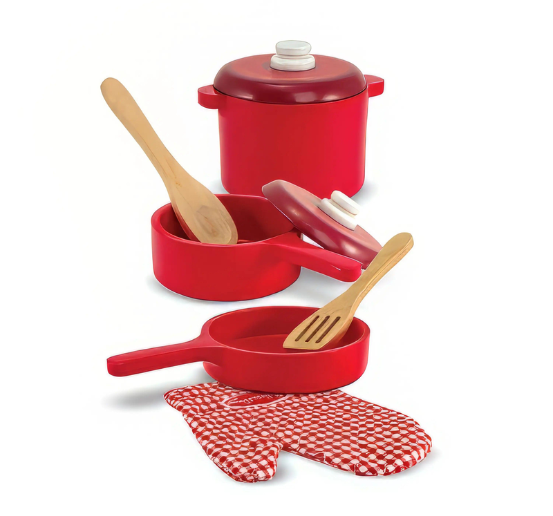 Product image: Melissa & doug 12610 play kitchen accessory set - pot & pans, , medium-null