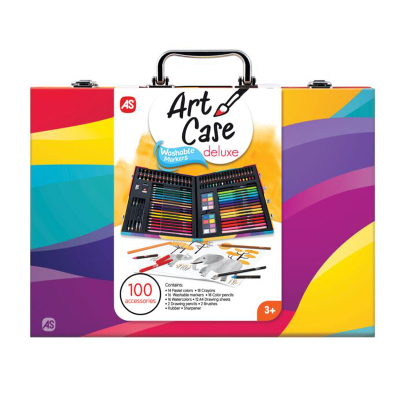 Product image: As art case deluxe 100pcs rainbow 82050 3y+, , medium-null
