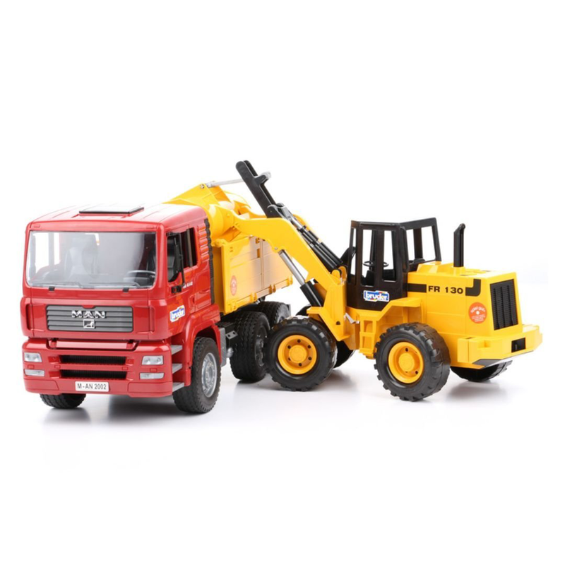 Bruder 02752 man tga construction truck with articulated road loader, , medium-null