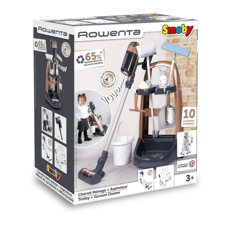 Smoby rowenta trolley + vacuum cleaner 7600330326, , medium-null