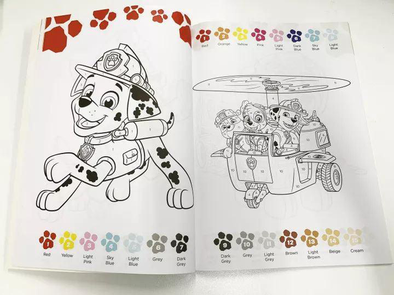 Paw patrol colour by numbers, , medium image number null