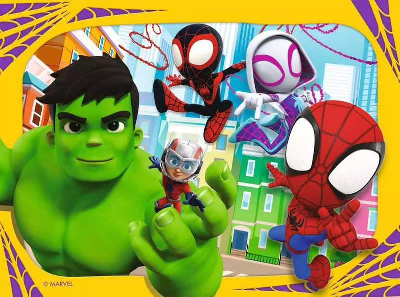 Spidey & his amazing friends 4 in a box puzzles, , medium-null