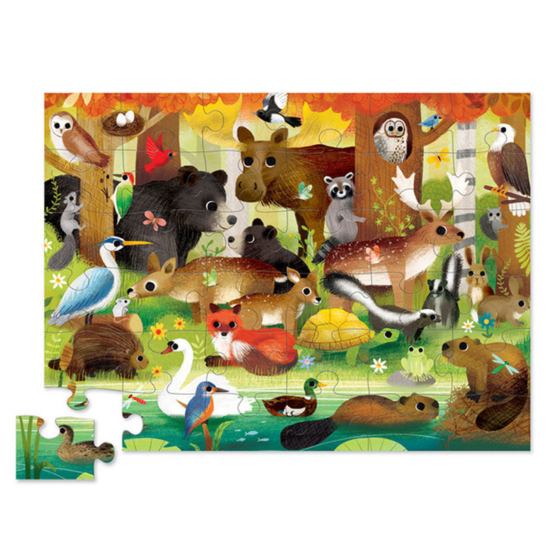 Floor puzzle forest friends 36-pc, , medium image number null