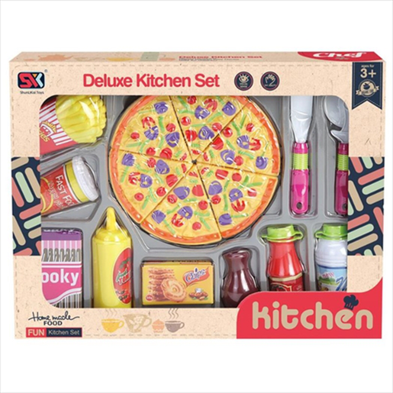 Pizza and french fries food set 003646, , medium-null