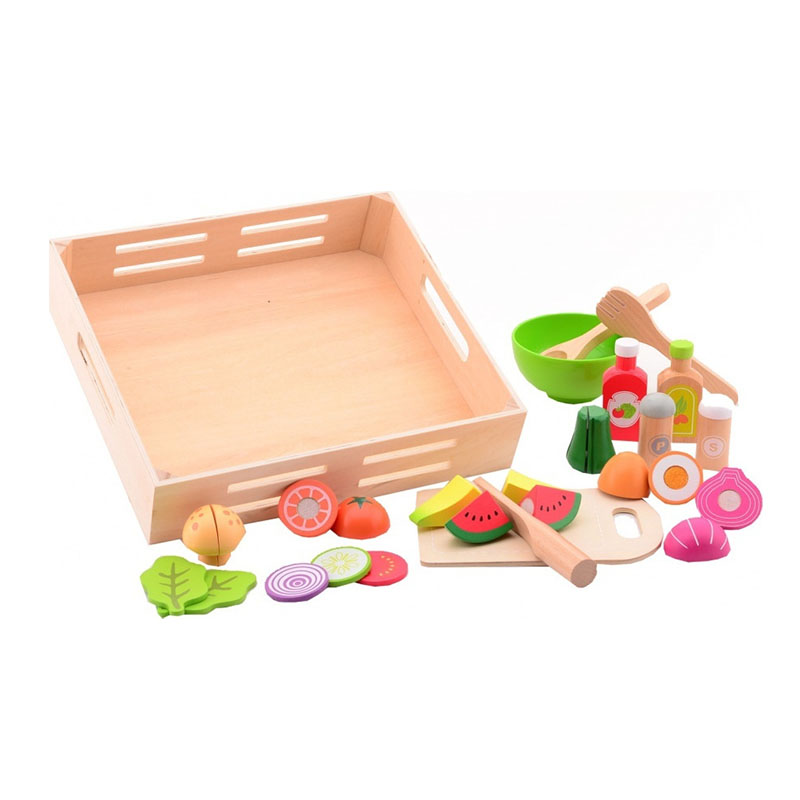 Product image: Jouéco® - saladset in wooden tray, , medium-null