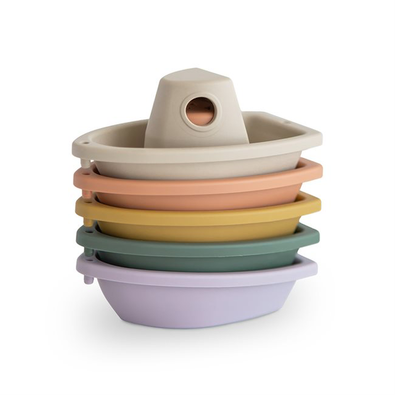 Product image: Mushie bath play set boats rustic, , medium-null