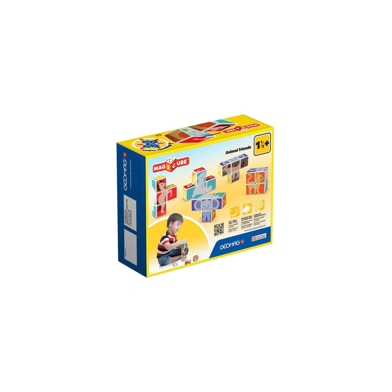 Geomag 132" magicube animal friends building set, , medium-null