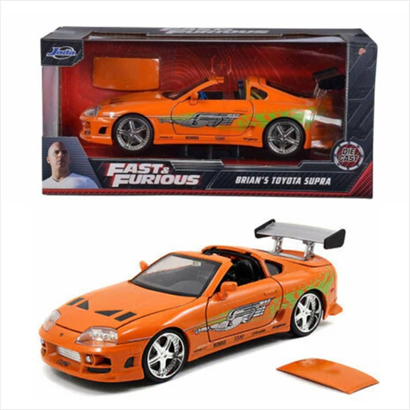 Jada 1/24 fast and furious - 1995 toyota supra orange, , medium image number null