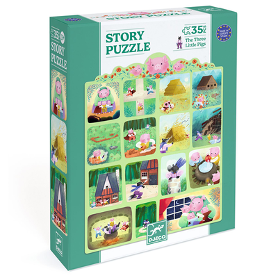 Story puzzle 35pcs - 3 little pigs, , medium