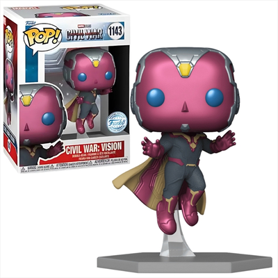 Funko pop! Marvel: captain america - civil war: vision special edition #1143 bobble-head vinyl figur, , medium